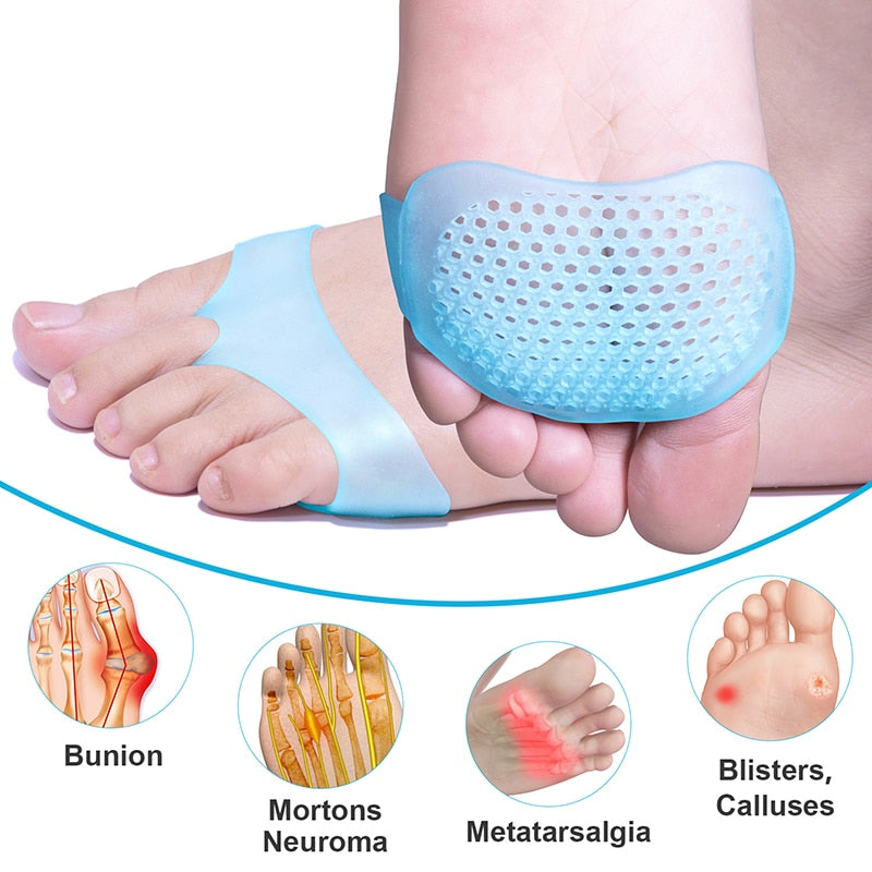 2pcs Bule Sofe Forefoot Pads