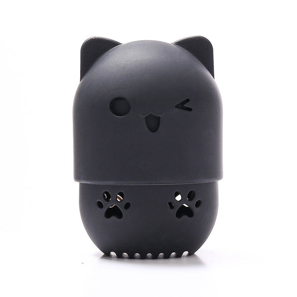 1Pcs Kitten Silicone Powder Puff