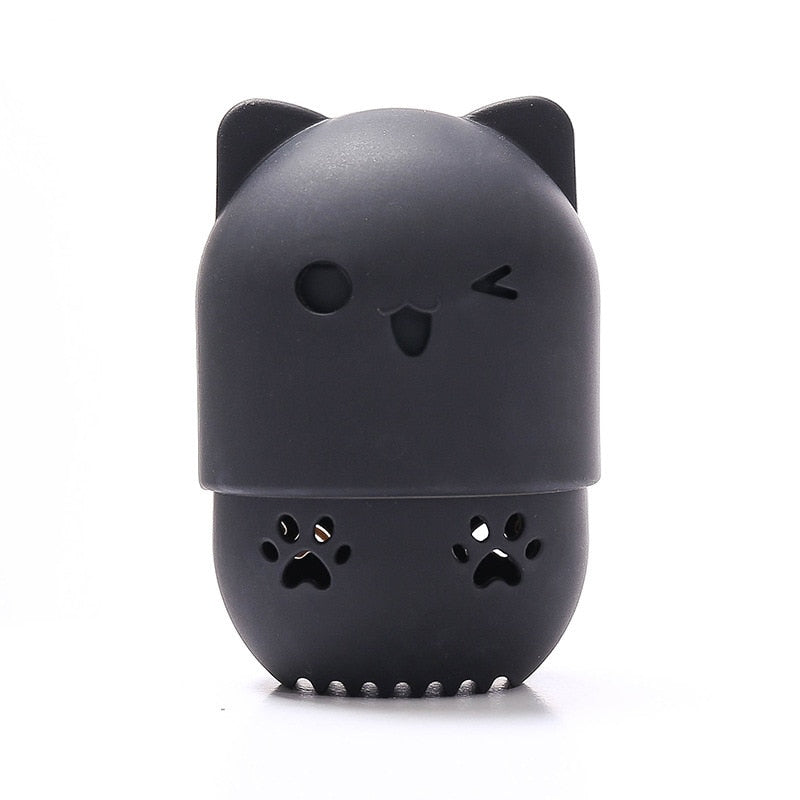 1Pcs Kitten Silicone Powder Puff