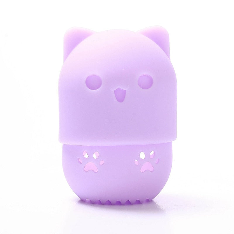 1Pcs Kitten Silicone Powder Puff