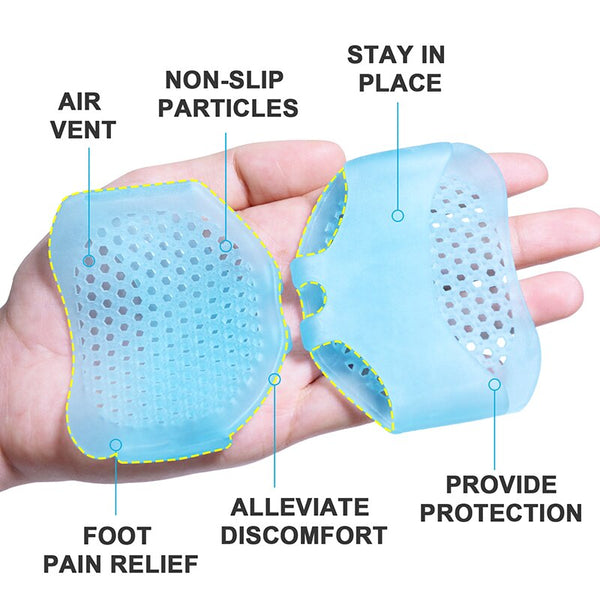 2pcs Bule Sofe Forefoot Pads