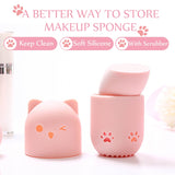 1Pcs Kitten Silicone Powder Puff