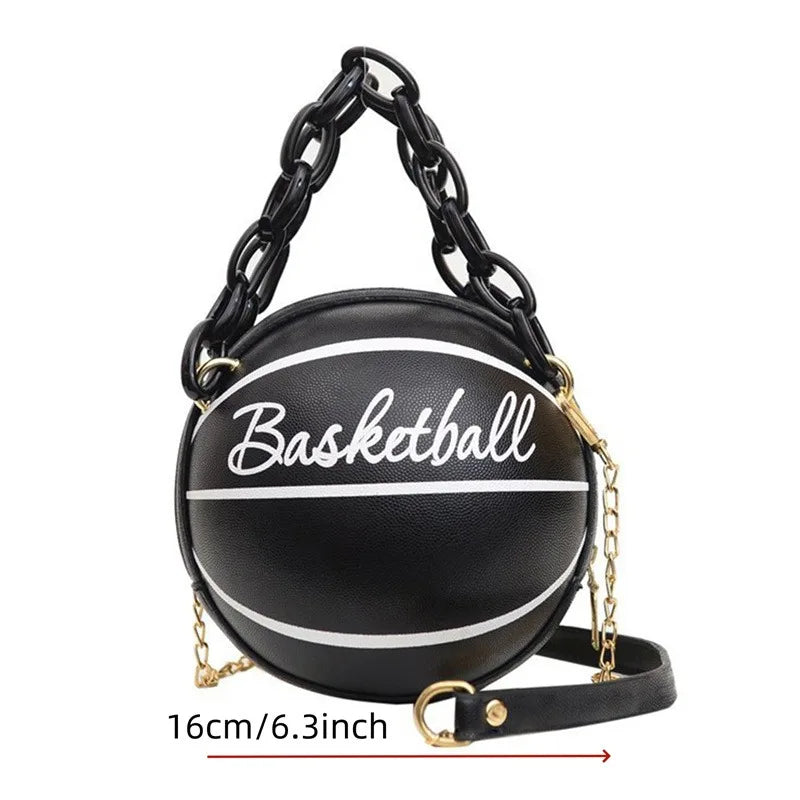 Hot Selling Ladies Spherical Bag Personality Basketball