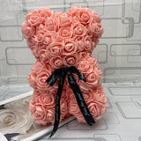 Artificial Flowers 25cm Rose Bear Girlfriend