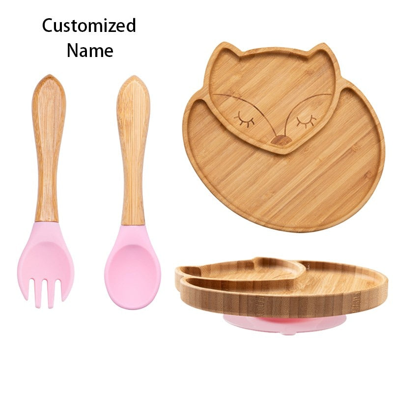 3Pcs Wooden Dinner