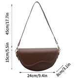 Small Leather Saddle Armpit Bags for Women