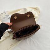 Small Leather Saddle Armpit Bags for Women