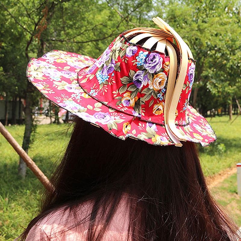 Fashionable Bamboo Fan Hat