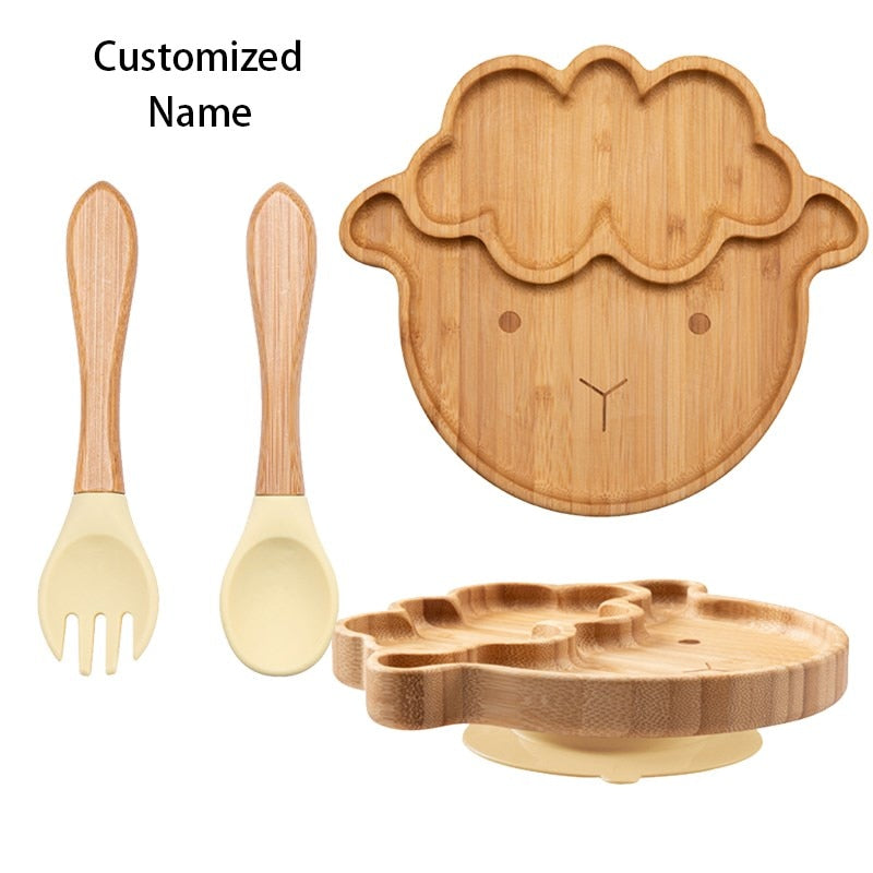 3Pcs Wooden Dinner