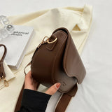 Small Leather Saddle Armpit Bags for Women