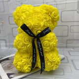 Artificial Flowers 25cm Rose Bear Girlfriend