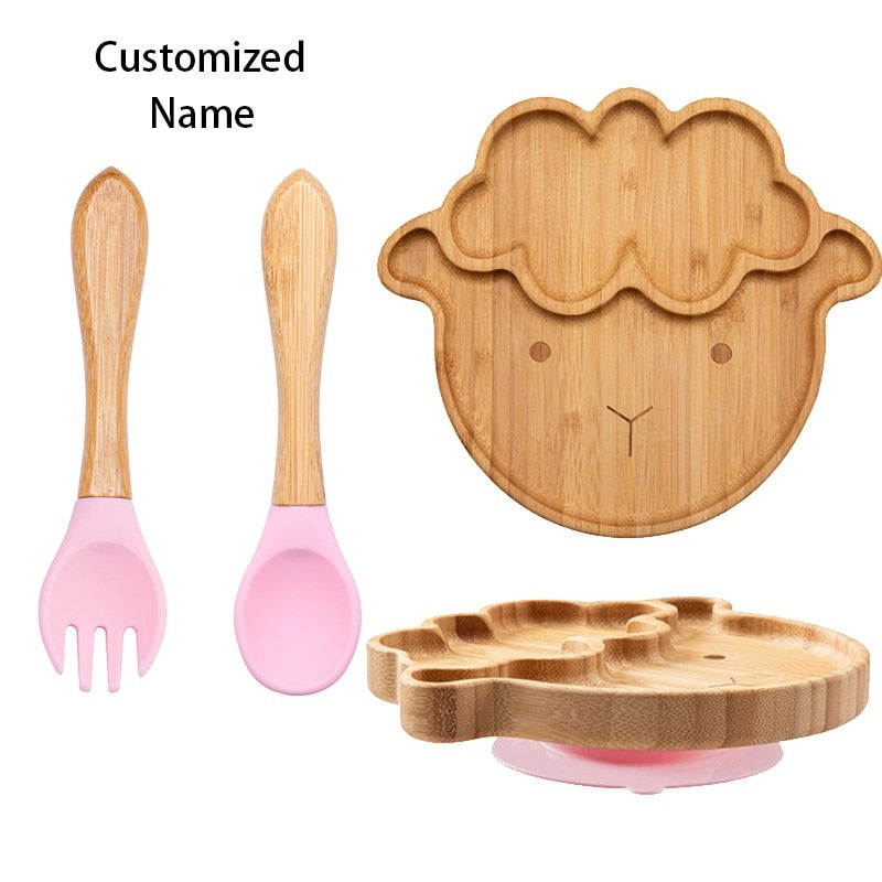 3Pcs Wooden Dinner