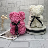 Artificial Flowers 25cm Rose Bear Girlfriend