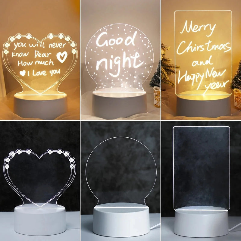 3 Colors Creative DIY LED Night Light