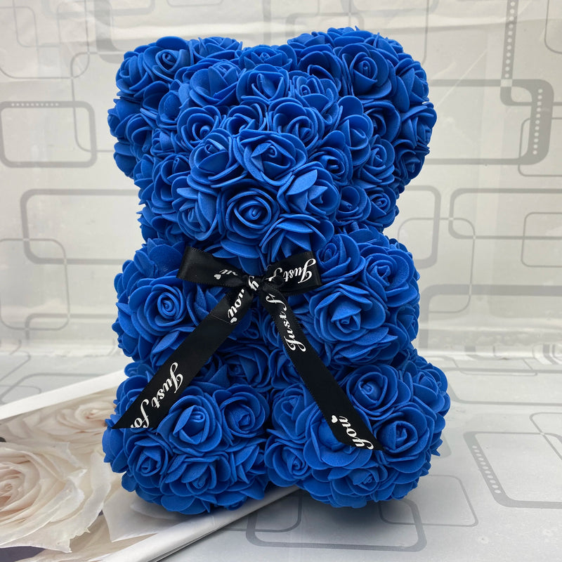 Artificial Flowers 25cm Rose Bear Girlfriend