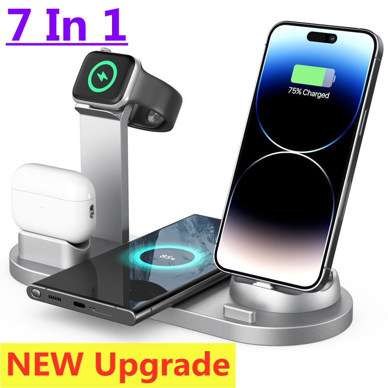 100W 7 in 1 Fast Wireless Charger