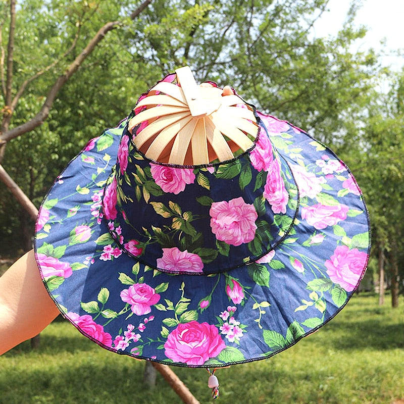 Fashionable Bamboo Fan Hat