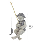 Garden Statue Resin Fisherman