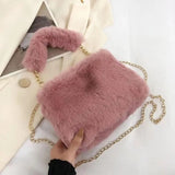 New Fashion Women Soft Plush Handbag