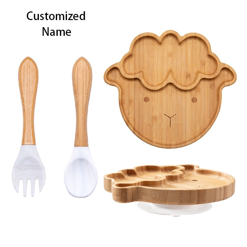 3Pcs Wooden Dinner