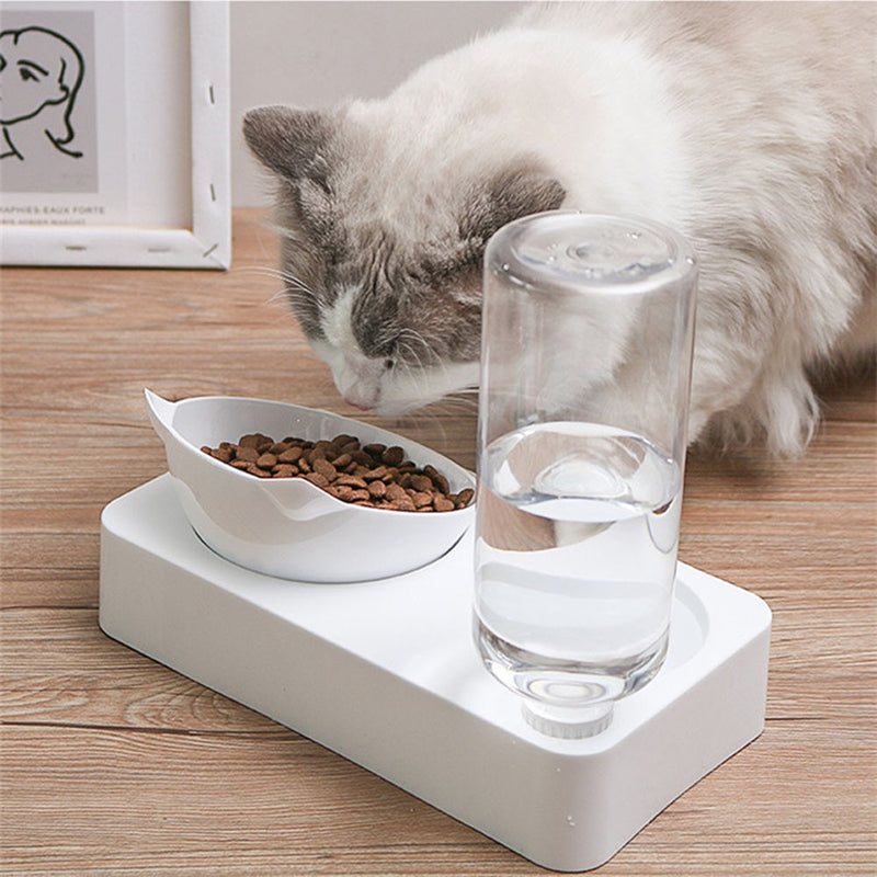 Plastic Cat Gravity Water and Food