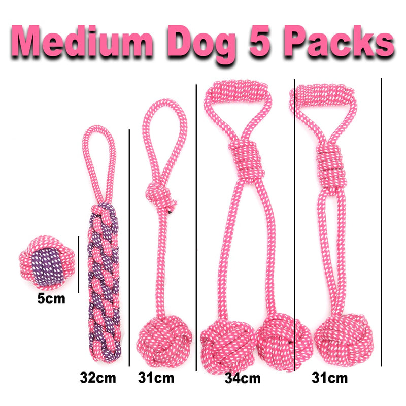 6 Packs Cotton Dog Chew Toy