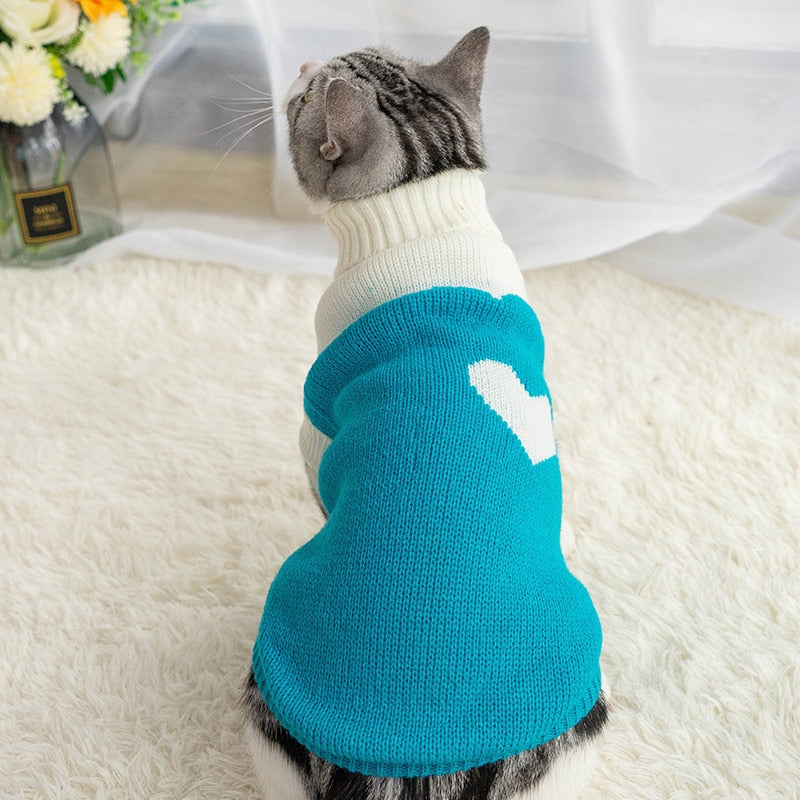 Puppy Cat Sweater Winter Warm