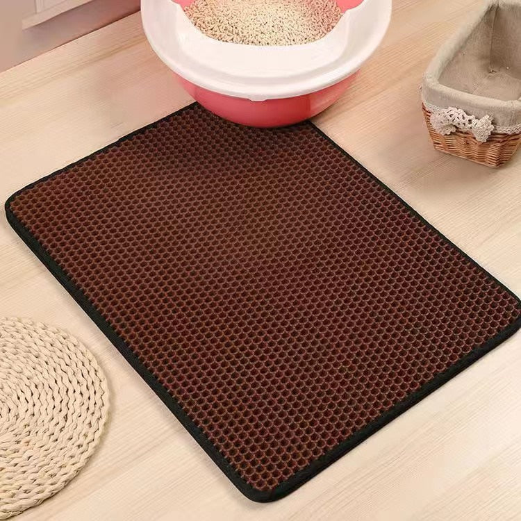 Pet Cat Litter Mat Double Layer