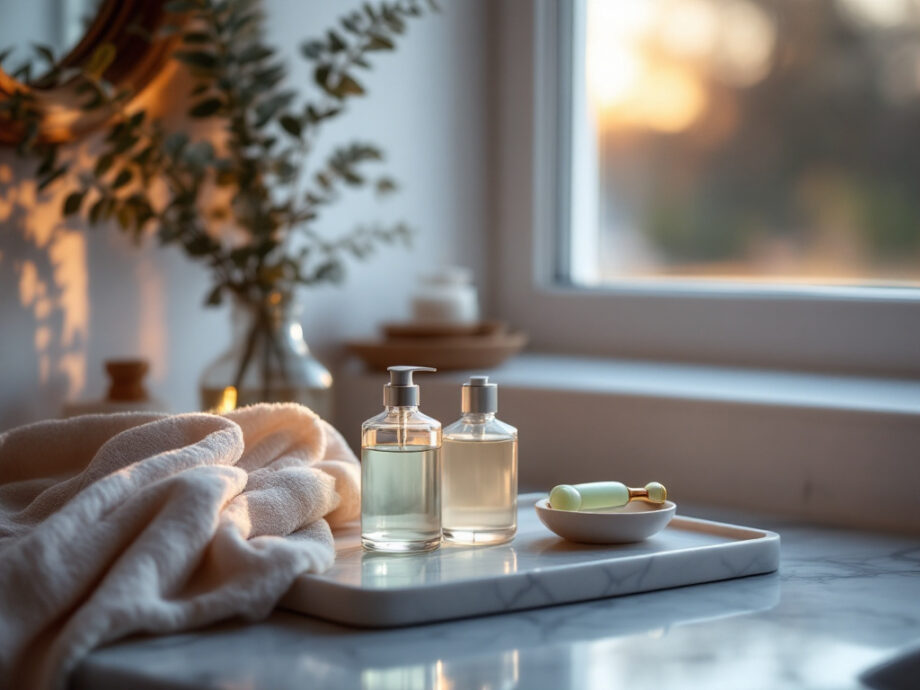 evening skincare routine for glowing skin